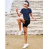 image:imageMAGCOMSEN Womens Workout Tops Short Sleeve Shirts UPF 50 Quick Dry Athletic Sun Protection Rash Guard for Women04navy