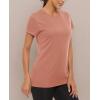 image:imageMAGCOMSEN Womens Workout Tops Short Sleeve Shirts UPF 50 Quick Dry Athletic Sun Protection Rash Guard for WomenApricot