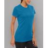 image:imageMAGCOMSEN Womens Workout Tops Short Sleeve Shirts UPF 50 Quick Dry Athletic Sun Protection Rash Guard for WomenBlue Green