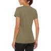 image:imageMAGCOMSEN Womens Workout Tops Short Sleeve Shirts UPF 50 Quick Dry Athletic Sun Protection Rash Guard for WomenDull Cyan