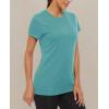 image:imageMAGCOMSEN Womens Workout Tops Short Sleeve Shirts UPF 50 Quick Dry Athletic Sun Protection Rash Guard for WomenGrey Green