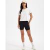 image:imageMAGCOMSEN Workout Crop Tops for Women Short Sleeve Cotton Athletic Yoga Top Loose Casual Crewneck Cropped T ShirtsWhite