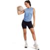 image:imageMAGCOMSEN Workout Tank Tops Woman Summer Open Back Yoga Athletic Shirts Sleeveless Tie Back Loose Fit Gym Muscle TankLight Blue