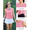 image:imageMAGCOMSEN Workout Tank Tops Woman Summer Open Back Yoga Athletic Shirts Sleeveless Tie Back Loose Fit Gym Muscle TankPink