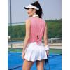 image:imageMAGCOMSEN Workout Tank Tops Woman Summer Open Back Yoga Athletic Shirts Sleeveless Tie Back Loose Fit Gym Muscle TankPink