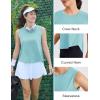 image:imageMAGCOMSEN Workout Tank Tops Woman Summer Open Back Yoga Athletic Shirts Sleeveless Tie Back Loose Fit Gym Muscle TankWater Blue
