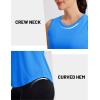 image:imageMAGCOMSEN Workout Tank Tops for Women Sleeveless Athletic Summer Quick Dry Cool Loose Fit Active Running Yoga Tennis TopAzure