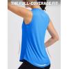 image:imageMAGCOMSEN Workout Tank Tops for Women Sleeveless Athletic Summer Quick Dry Cool Loose Fit Active Running Yoga Tennis TopAzure