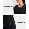 image:imageMAGCOMSEN Workout Tank Tops for Women Sleeveless Athletic Summer Quick Dry Cool Loose Fit Active Running Yoga Tennis TopBlack