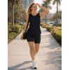 image:imageMAGCOMSEN Workout Tank Tops for Women Sleeveless Athletic Summer Quick Dry Cool Loose Fit Active Running Yoga Tennis TopBlack