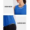 image:imageMAGCOMSEN Workout Tank Tops for Women Sleeveless Athletic Summer Quick Dry Cool Loose Fit Active Running Yoga Tennis TopBluegreen