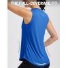 image:imageMAGCOMSEN Workout Tank Tops for Women Sleeveless Athletic Summer Quick Dry Cool Loose Fit Active Running Yoga Tennis TopBluegreen