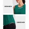 image:imageMAGCOMSEN Workout Tank Tops for Women Sleeveless Athletic Summer Quick Dry Cool Loose Fit Active Running Yoga Tennis TopEmerald Green