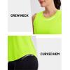 image:imageMAGCOMSEN Workout Tank Tops for Women Sleeveless Athletic Summer Quick Dry Cool Loose Fit Active Running Yoga Tennis TopFluorescent Green