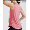 image:imageMAGCOMSEN Workout Tank Tops for Women Sleeveless Athletic Summer Quick Dry Cool Loose Fit Active Running Yoga Tennis TopGray Pink