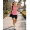 image:imageMAGCOMSEN Workout Tank Tops for Women Sleeveless Athletic Summer Quick Dry Cool Loose Fit Active Running Yoga Tennis TopGray Pink