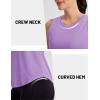 image:imageMAGCOMSEN Workout Tank Tops for Women Sleeveless Athletic Summer Quick Dry Cool Loose Fit Active Running Yoga Tennis TopLight Purple