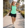 image:imageMAGCOMSEN Workout Tank Tops for Women Sleeveless Athletic Summer Quick Dry Cool Loose Fit Active Running Yoga Tennis TopMint Green