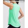 image:imageMAGCOMSEN Workout Tank Tops for Women Sleeveless Athletic Summer Quick Dry Cool Loose Fit Active Running Yoga Tennis TopMint Green