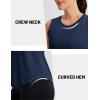 image:imageMAGCOMSEN Workout Tank Tops for Women Sleeveless Athletic Summer Quick Dry Cool Loose Fit Active Running Yoga Tennis TopNavy