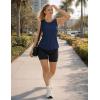 image:imageMAGCOMSEN Workout Tank Tops for Women Sleeveless Athletic Summer Quick Dry Cool Loose Fit Active Running Yoga Tennis TopNavy