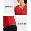 image:imageMAGCOMSEN Workout Tank Tops for Women Sleeveless Athletic Summer Quick Dry Cool Loose Fit Active Running Yoga Tennis TopRed