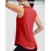 image:imageMAGCOMSEN Workout Tank Tops for Women Sleeveless Athletic Summer Quick Dry Cool Loose Fit Active Running Yoga Tennis TopRed