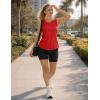 image:imageMAGCOMSEN Workout Tank Tops for Women Sleeveless Athletic Summer Quick Dry Cool Loose Fit Active Running Yoga Tennis TopRed