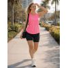 image:imageMAGCOMSEN Workout Tank Tops for Women Sleeveless Athletic Summer Quick Dry Cool Loose Fit Active Running Yoga Tennis TopRosered