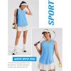 image:imageMAGCOMSEN Workout Tank Tops for Women Sleeveless Athletic Summer Quick Dry Cool Loose Fit Active Running Yoga Tennis TopSkyblue
