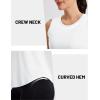 image:imageMAGCOMSEN Workout Tank Tops for Women Sleeveless Athletic Summer Quick Dry Cool Loose Fit Active Running Yoga Tennis TopWhite