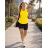 image:imageMAGCOMSEN Workout Tank Tops for Women Sleeveless Athletic Summer Quick Dry Cool Loose Fit Active Running Yoga Tennis TopYellow