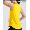 image:imageMAGCOMSEN Workout Tank Tops for Women Sleeveless Athletic Summer Quick Dry Cool Loose Fit Active Running Yoga Tennis TopYellow