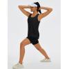 image:imageMAGCOMSEN Workout Tank Tops for Women Sleeveless Racerback Mesh Summer Dry Fit Lightweight Shirts Athletic Running TopsBlack