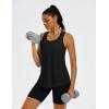 image:imageMAGCOMSEN Workout Tank Tops for Women Sleeveless Racerback Mesh Summer Dry Fit Lightweight Shirts Athletic Running TopsBlack
