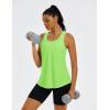 image:imageMAGCOMSEN Workout Tank Tops for Women Sleeveless Racerback Mesh Summer Dry Fit Lightweight Shirts Athletic Running TopsBrightgreen