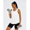image:imageMAGCOMSEN Workout Tank Tops for Women Sleeveless Racerback Mesh Summer Dry Fit Lightweight Shirts Athletic Running TopsWhite
