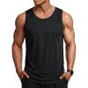 image:imageMAGCOMSEN Mens Sleeveless Shirts Quick Dry Workout Tank Tops UPF 50 Athletic Gym Muscle Shirts for SummerBlack