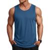 image:imageMAGCOMSEN Mens Sleeveless Shirts Quick Dry Workout Tank Tops UPF 50 Athletic Gym Muscle Shirts for SummerBlue Grey