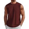 image:imageMAGCOMSEN Mens Tank Tops Workout Gym Sleeveless Shirts UPF 80 Moisture Wicking Summer Muscle Shirt for BodybuildingWine Red