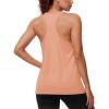 image:imageMAGCOMSEN Tank Tops for Women Workout Racerback Sleeveless Racer Back Tops Athletic Yoga Running Gym Muscle Pilates TankApricot