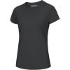 image:imageMAGCOMSEN Womens Workout Tops Short Sleeve Shirts UPF 50 Quick Dry Athletic Sun Protection Rash Guard for WomenDark Gery