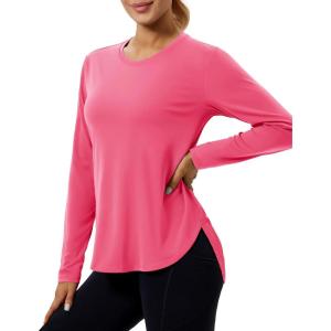 image:imageMAGCOMSEN Womens UPF 50 Sun Shirts Long Sleeve UV Protection Shirt Quick Dry Lightweight Workout Athletic Hiking TopsRosered