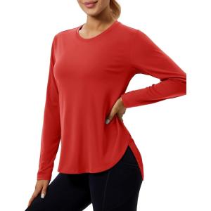 image:imageMAGCOMSEN Womens UPF 50 Sun Shirts Long Sleeve UV Protection Shirt Quick Dry Lightweight Workout Athletic Hiking TopsTruered