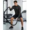 image:imageMAGCOMSEN Mens UPF 50 Sun Protection Hoodies Quick Dry Long Sleeve Rash Guard Lightweight Hoodie Shirt Fishing RunningBlack