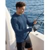 image:imageMAGCOMSEN Mens UPF 50 Sun Protection Hoodies Quick Dry Long Sleeve Rash Guard Lightweight Hoodie Shirt Fishing RunningBluegrey