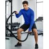 image:imageMAGCOMSEN Mens UPF 50 Sun Protection Hoodies Quick Dry Long Sleeve Rash Guard Lightweight Hoodie Shirt Fishing RunningColorblue
