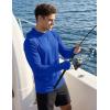 image:imageMAGCOMSEN Mens UPF 50 Sun Protection Hoodies Quick Dry Long Sleeve Rash Guard Lightweight Hoodie Shirt Fishing RunningColorblue