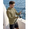 image:imageMAGCOMSEN Mens UPF 50 Sun Protection Hoodies Quick Dry Long Sleeve Rash Guard Lightweight Hoodie Shirt Fishing RunningDullcyan