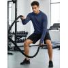 image:imageMAGCOMSEN Mens UPF 50 Sun Protection Hoodies Quick Dry Long Sleeve Rash Guard Lightweight Hoodie Shirt Fishing RunningNavy